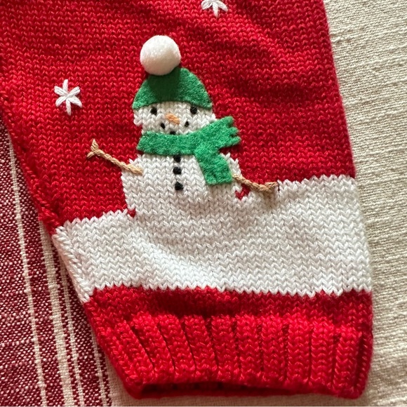 Vintage Hartstrings NEW Christmas SANTA Knit Sweater Outfit Newborn 6-9 Months - Picture 6 of 14